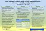 Using Visual Aids to Improve Patient Recall of Important Discharge Information in Adult Inpatient Psychiatry - 2018 by Savannah Lofgren RN